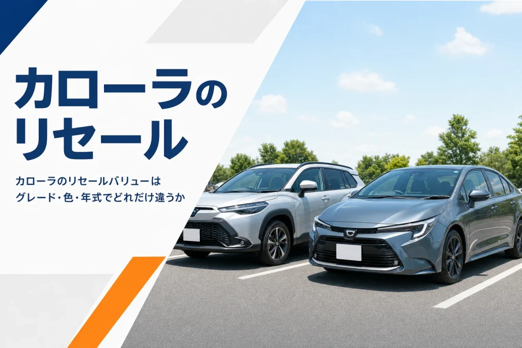駐車場に並ぶカローラ クロスとカローラ ツーリング