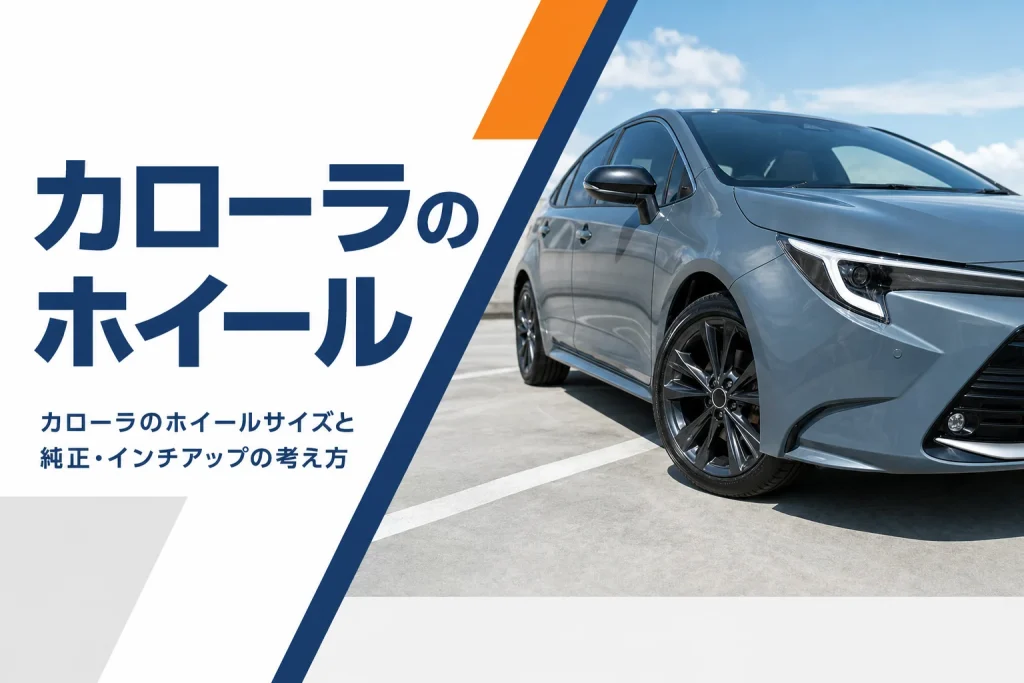 カローラ ツーリングの前輪のアルミホイール